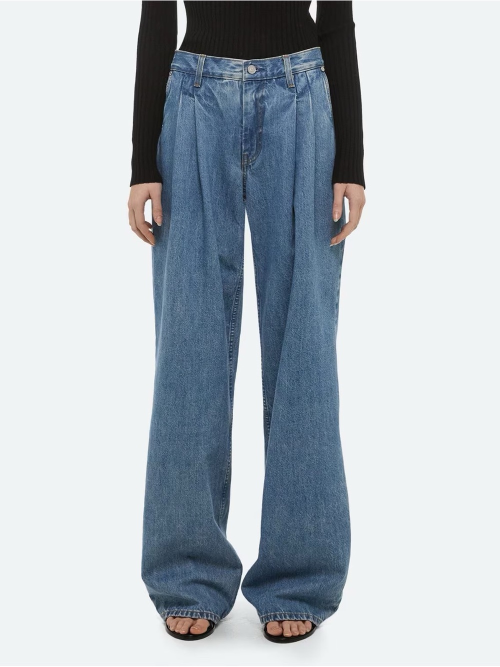 HELMUT LANG DBL PLEATED JEAN********SIZE: 27